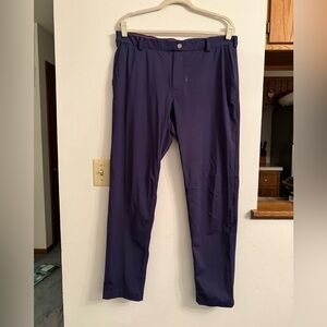 Redvanly Men's Navy Golf Pants